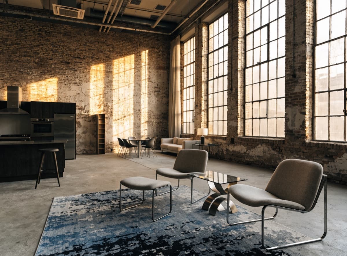 Brick Loft with Tall Windows, Brewery District